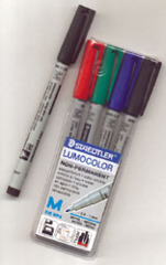 Role Playing Play Mat Marking Pen: (4 Pack) Staedtler Lumocolor Marking Pens